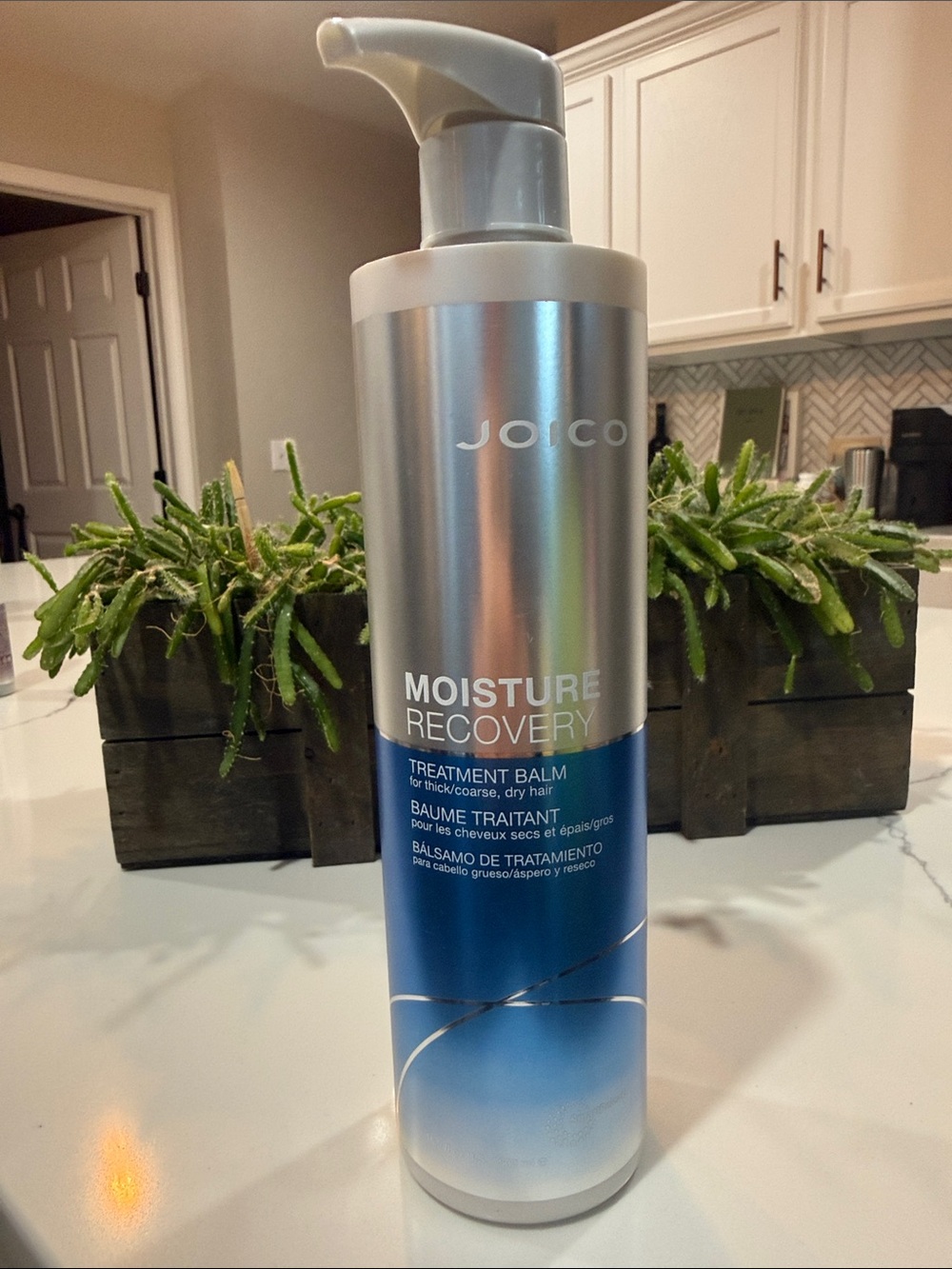 Joico Moisture Recovery Treatment Balm - Silver & Blue Bottle